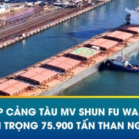  Tàu MV SHUN FU WANG cập cảng – Nhập khẩu 75.900 tấn than Nga