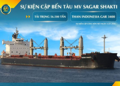 SỰ KIỆN CẬP BẾN TÀU MV. SAGAR SHAKTI TẢI TRỌNG 56.500 TẤN