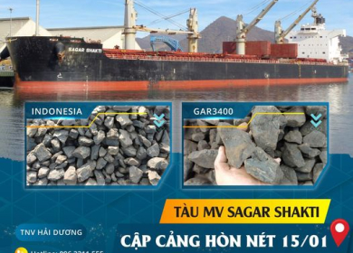 SẴN SÀNG THÁO DỠ 56.500 TẤN THAN INDONESIA GAR 3400 