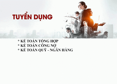 TUYỂN DỤNG KẾ TOÁN