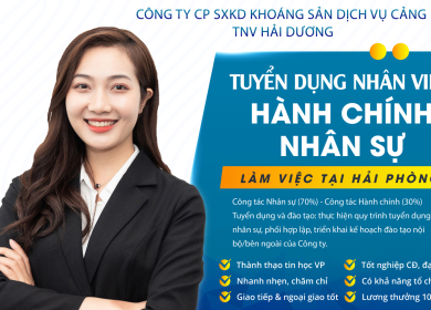 TUYỂN DỤNG NHÂN VIÊN HÀNH CHÍNH NHÂN SỰ 