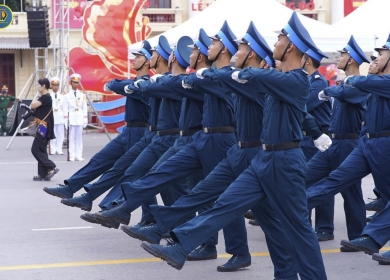 Thành phố Hải Phòng đã luyện tập cho màn diễu binh, diễu hành quy mô hoành tráng lần đầu tiên có mặt trong dịp Lễ hội Hoa Phượng Đỏ 2025