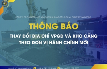THÔNG BÁO THAY ĐỔI ĐỊA CHỈ THEO ĐƠN VỊ HÀNH CHÍNH MỚI