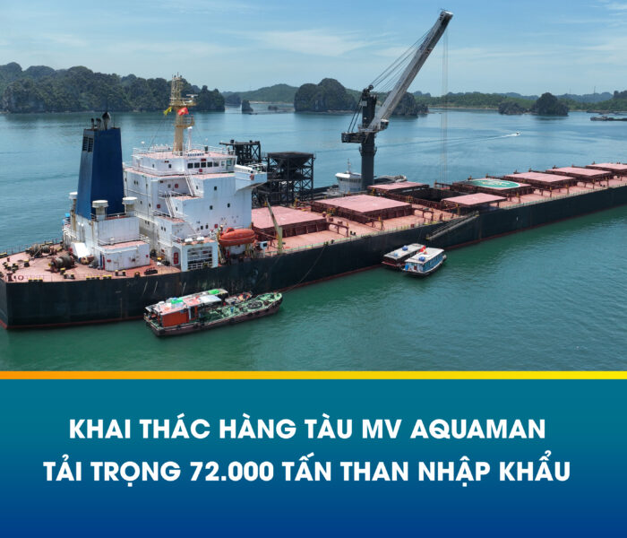 KHAI THÁC HÀNG TÀU MV AQUAMAN – TẢI TRỌNG 72.000 TẤN THAN NHẬP KHẨU