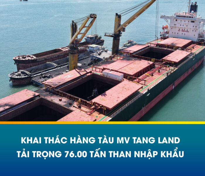 Khai thác tàu MV TANG LAND tải trọng 76.000 tấn than tại Hòn Gai