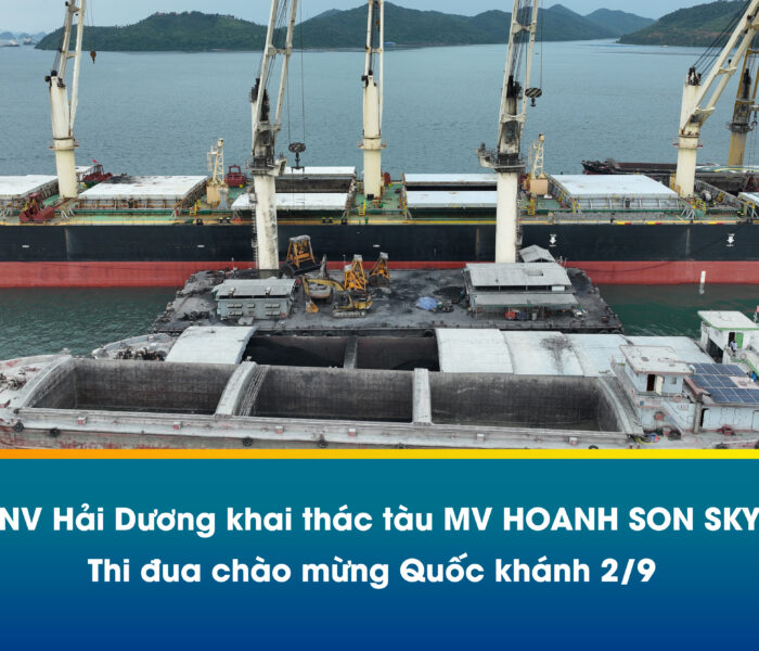 TNV Hải Dương khai thác tàu MV HOANH SON SKY – Thi đua chào mừng Quốc khánh 2/9